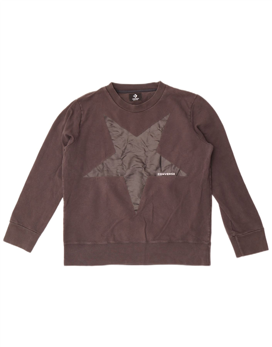 Γυναικείο Φούτερ Converse Graphic Jumper UK 16 Large Grey Cotton