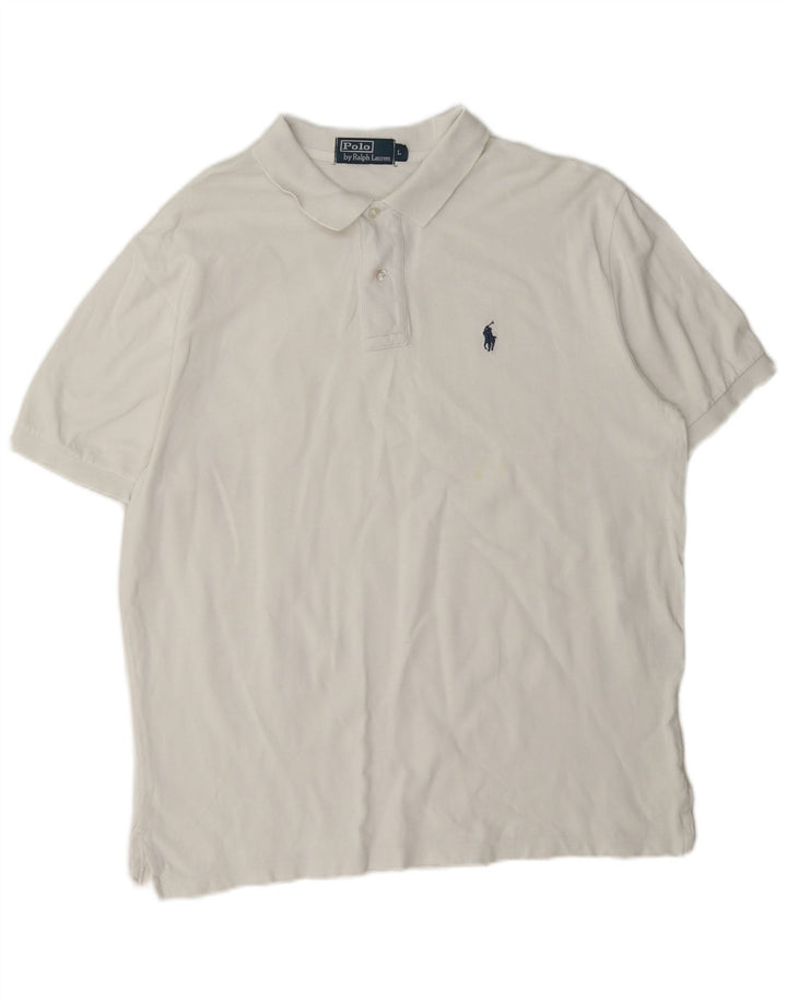 Πόλο Ralph Lauren Ανδρικό πουκάμισο μεγάλο λευκό βαμβακερό