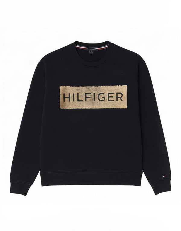 Tommy Hilfiger Boys Φούτερ Jumper 11-12 ετών Small Navy Blue