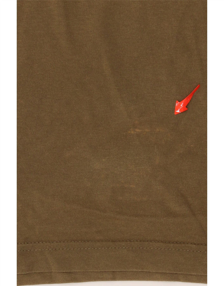 PUMA Mens Graphic T-Shirt Top Large Khaki