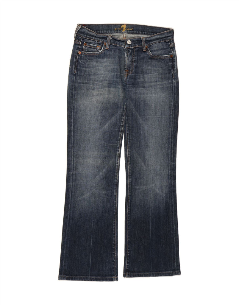 7 FOR ALL MANKIND Womens Bootcut Jeans W28 L29 Blue Cotton Vintage 7 For All Mankind and Second-Hand 7 For All Mankind from Messina Hembry 