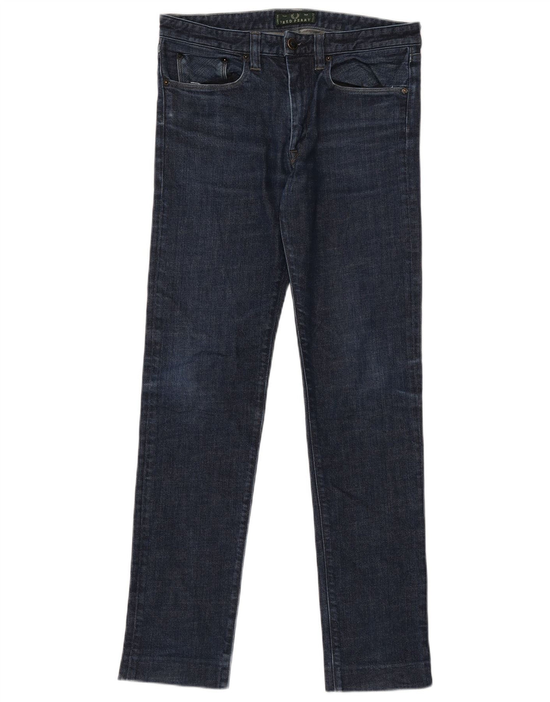 Fred Perry Womens Slim Jeans W30 L31 Navy Blue Cotton