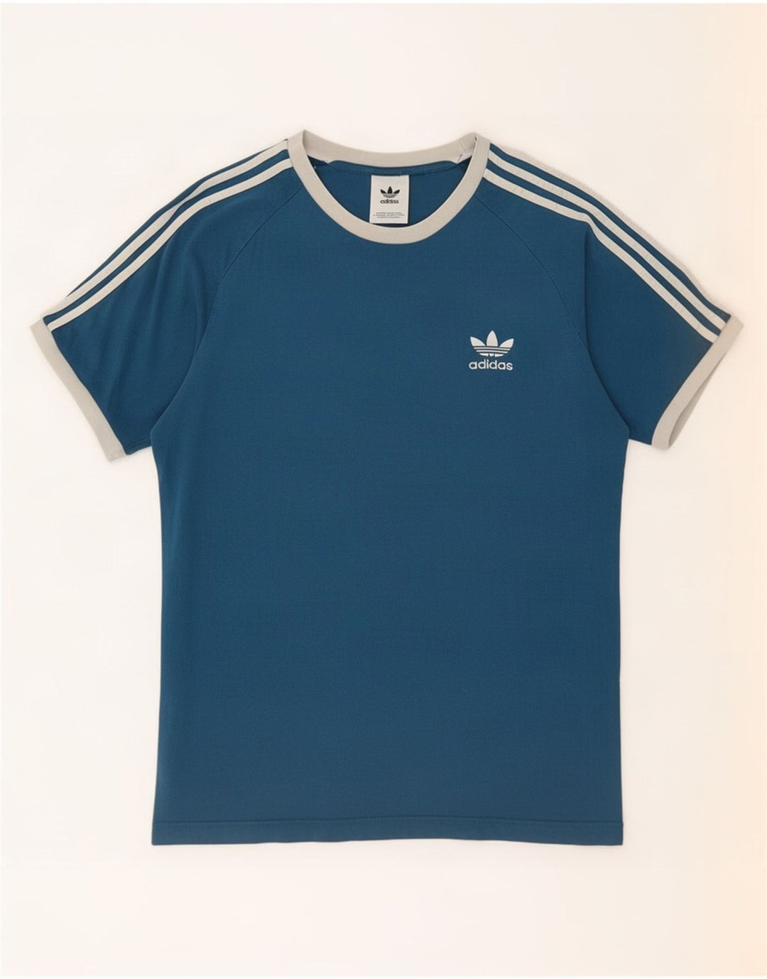 Ανδρικό T-Shirt Adidas Top από μεσαίο μπλε βαμβακερό