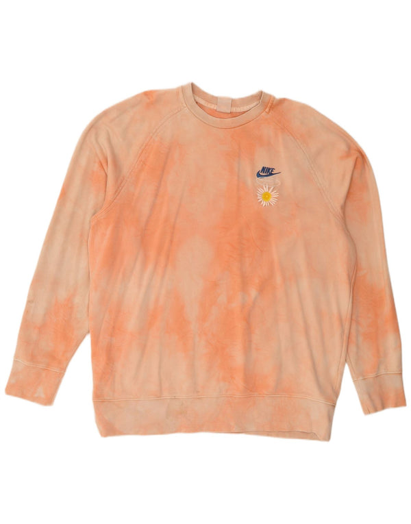 Ανδρικό γραφικό φούτερ Nike Jumper XL Orange Tie Dye Cotton