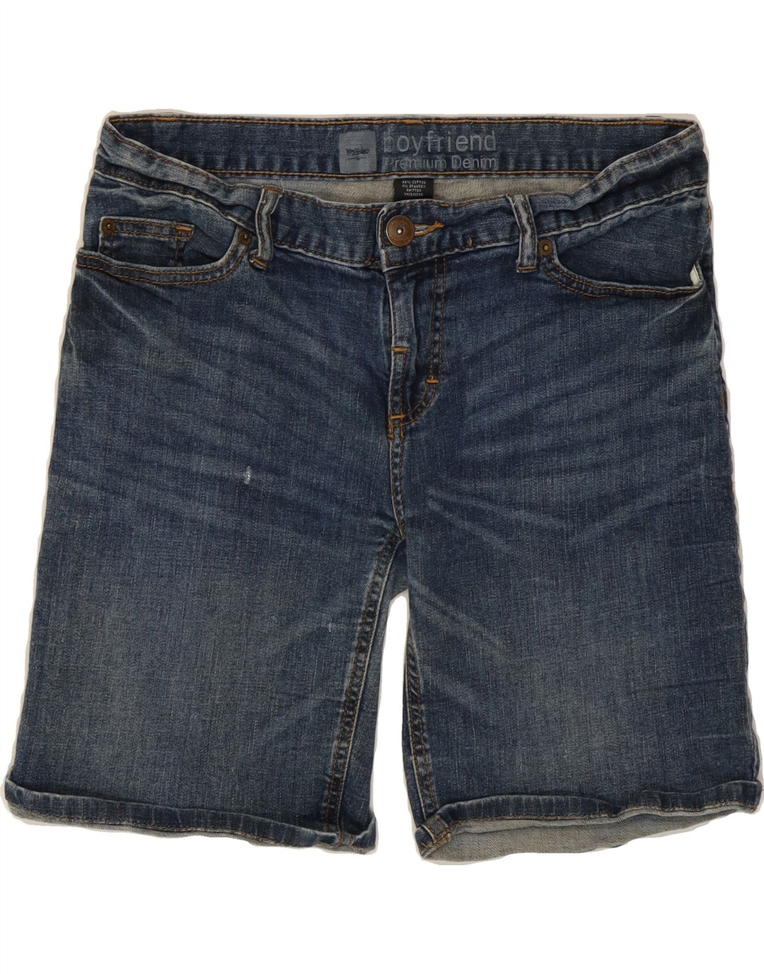 MOSSIMO Womens Boyfriend Denim Shorts US 4 Small W28 Blue Cotton Vintage Mossimo and Second-Hand Mossimo from Messina Hembry 