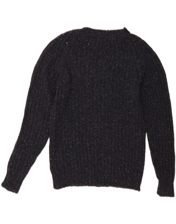 Fred Perry Γυναικείο πουλόβερ με λαιμόκοψη UK 14 μεσαίου μπλε μαλλί