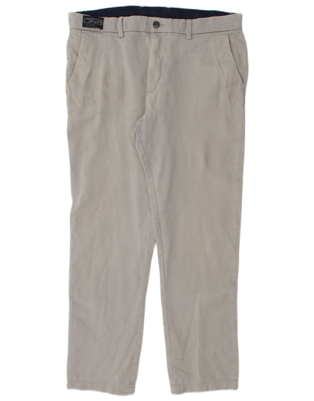 Marks & Spencer Ανδρικό παντελόνι Chino με κανονική εφαρμογή W36 L31 Γκρι βαμβακερό