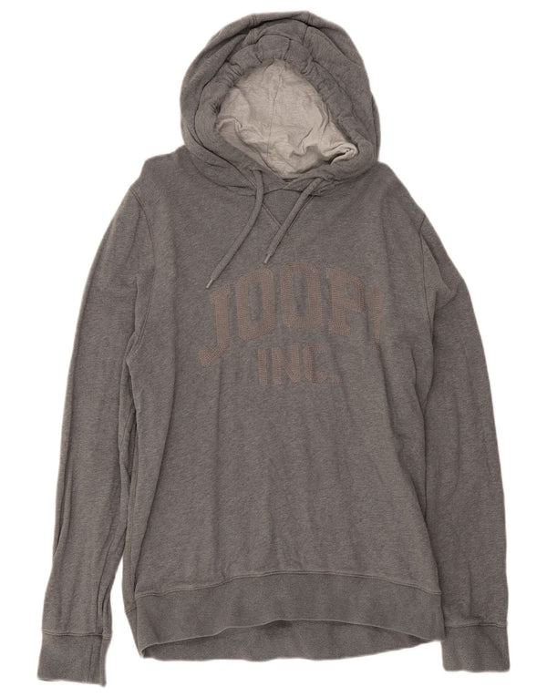 Joop Mens Graphic Hoodie Jumper XL Γκρι βαμβακερό