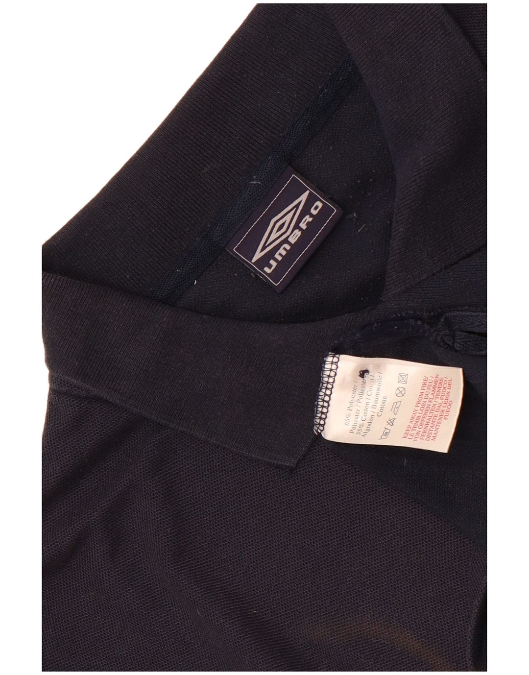 Ανδρικό πουκάμισο Umbro Polo XL Navy Blue Polyester