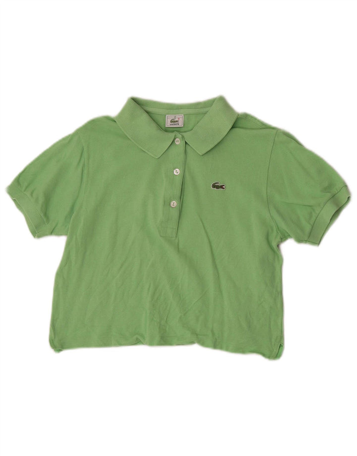 Lacoste Γυναικείο πουκάμισο Polo Crop Μέγεθος 40 Μεσαίο πράσινο βαμβακερό