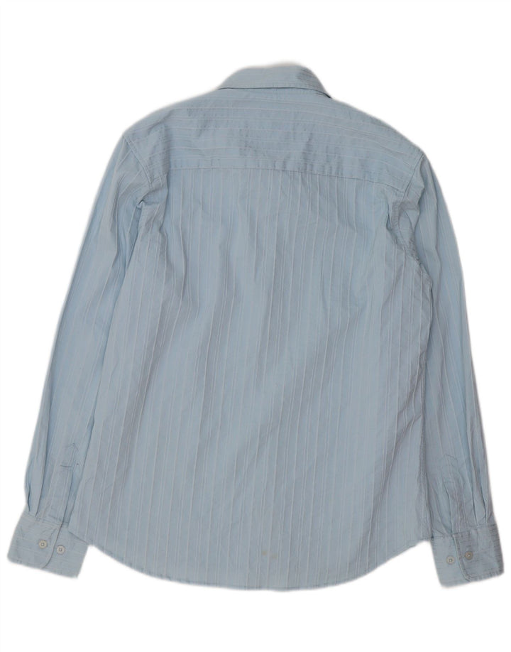 Ανδρικό πουκάμισο BKE Slim Fit μεγάλο μπλε ριγέ βαμβακερό