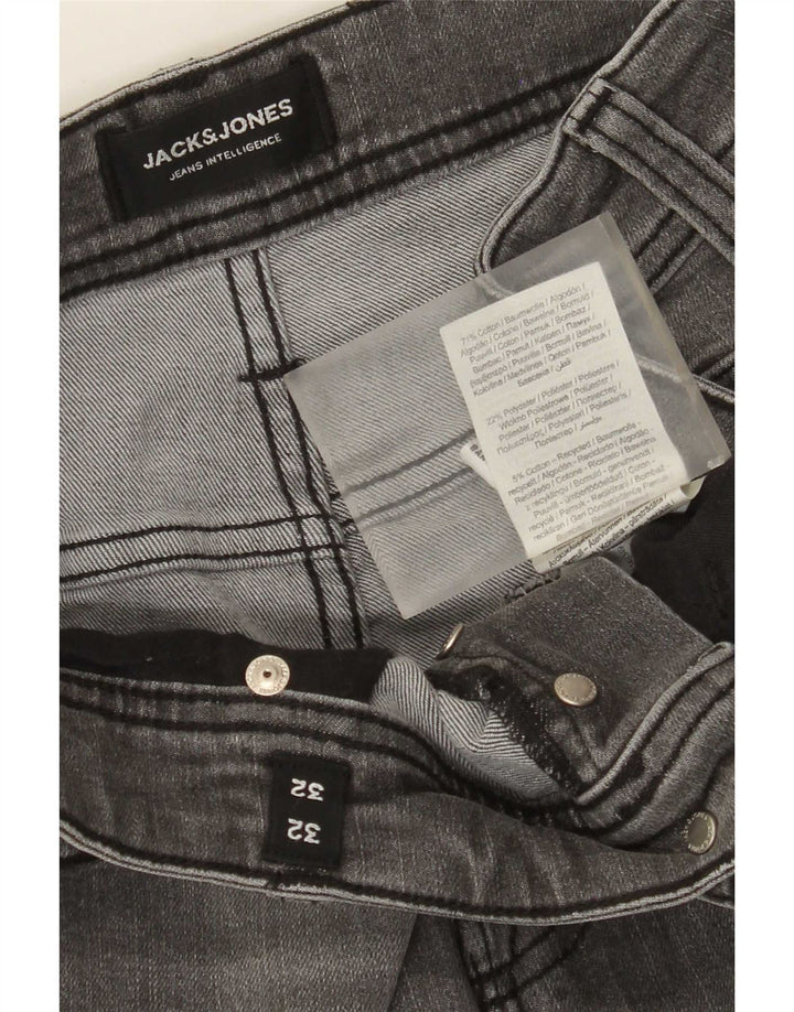 Jack & Jones Ανδρικό Slim Jeans W32 L32 Γκρι βαμβακερό