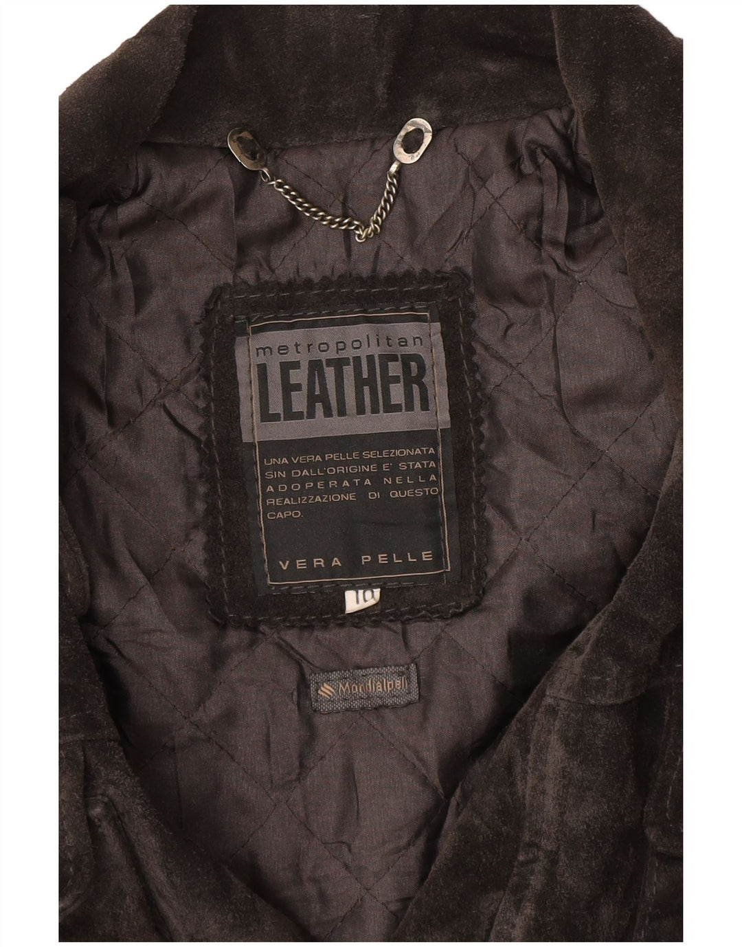 Vintage γυναικείο σουέτ υπερμεγέθη τζάκετ αντιανεμικό UK 10 Small Grey Leather