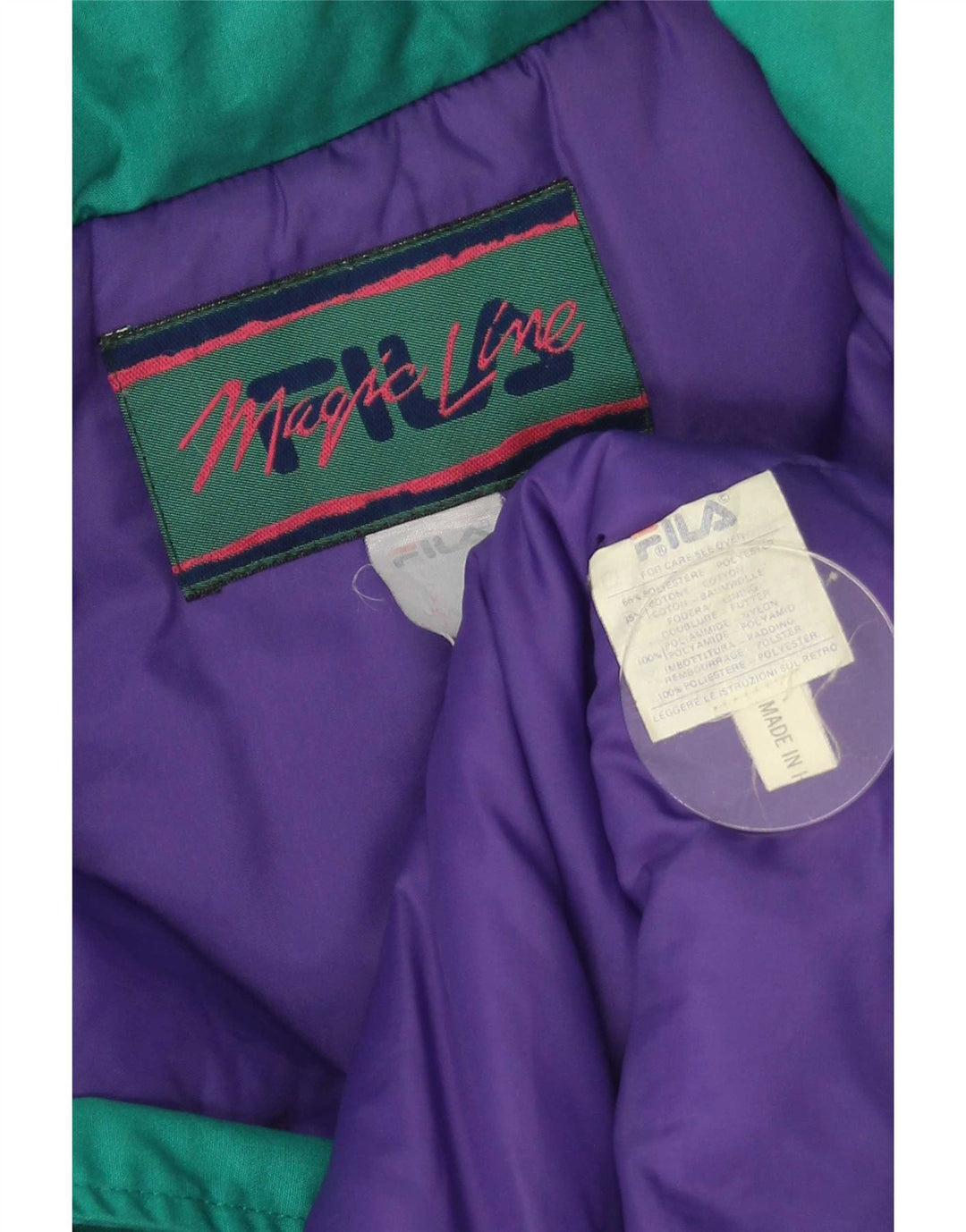 Fila Ανδρικό μπουφάν με κουκούλα IT 46 Small Green Polyester