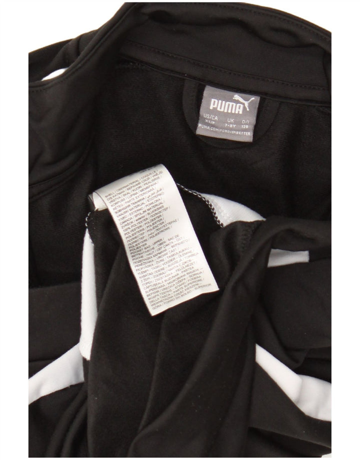 Puma Boys Graphic αθλητική φόρμα Top Jacket 7-8 Years Black Colourblock