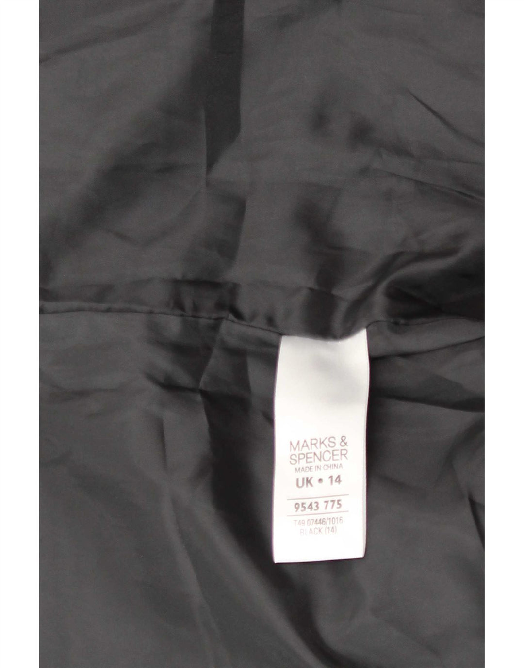 Marks & Spencer Γυναικείο μπουφάν blazer UK 14 μεσαίου μαύρου πολυεστέρα