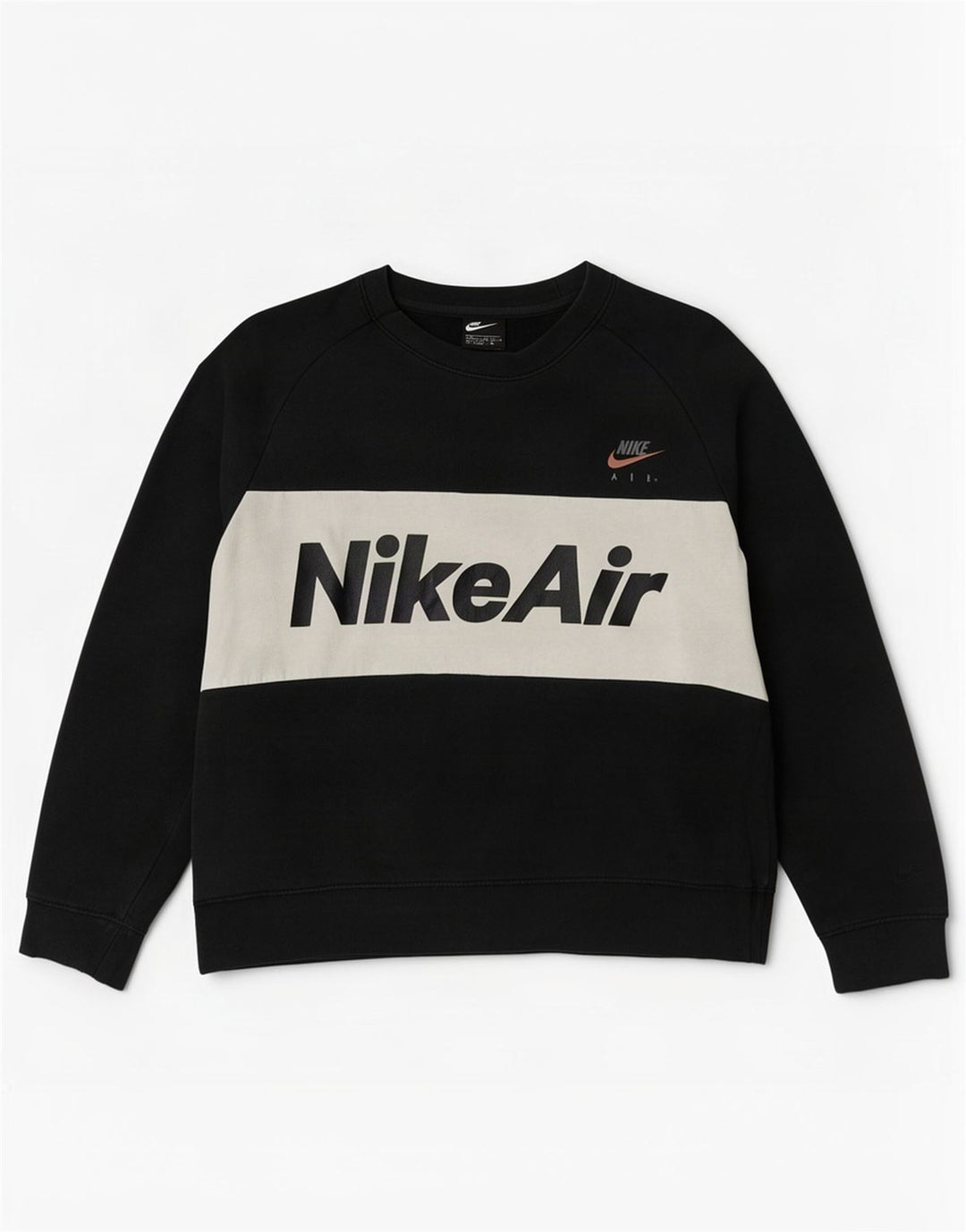 Ανδρικό γραφικό φούτερ Nike, μεσαίο μαύρο, βαμβακερό
