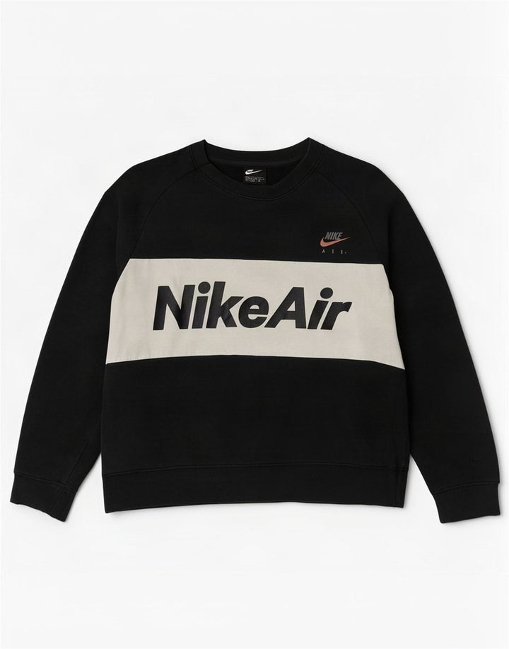 Ανδρικό γραφικό φούτερ Nike, μεσαίο μαύρο, βαμβακερό