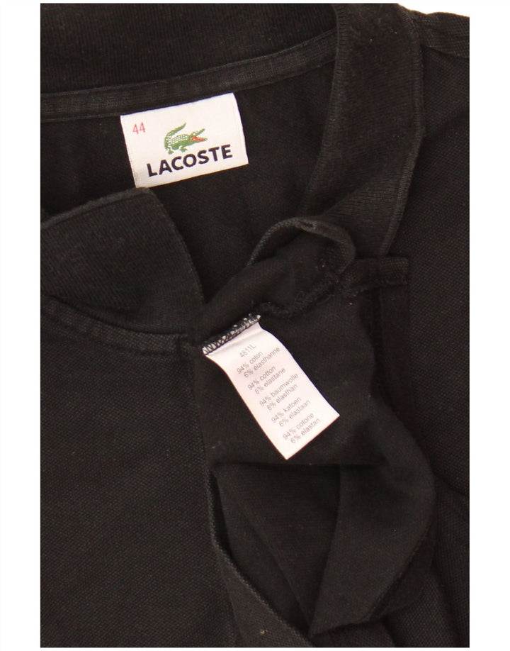 Γυναικείο πουκάμισο Polo Lacoste Μέγεθος 44 Μεγάλο μαύρο βαμβακερό