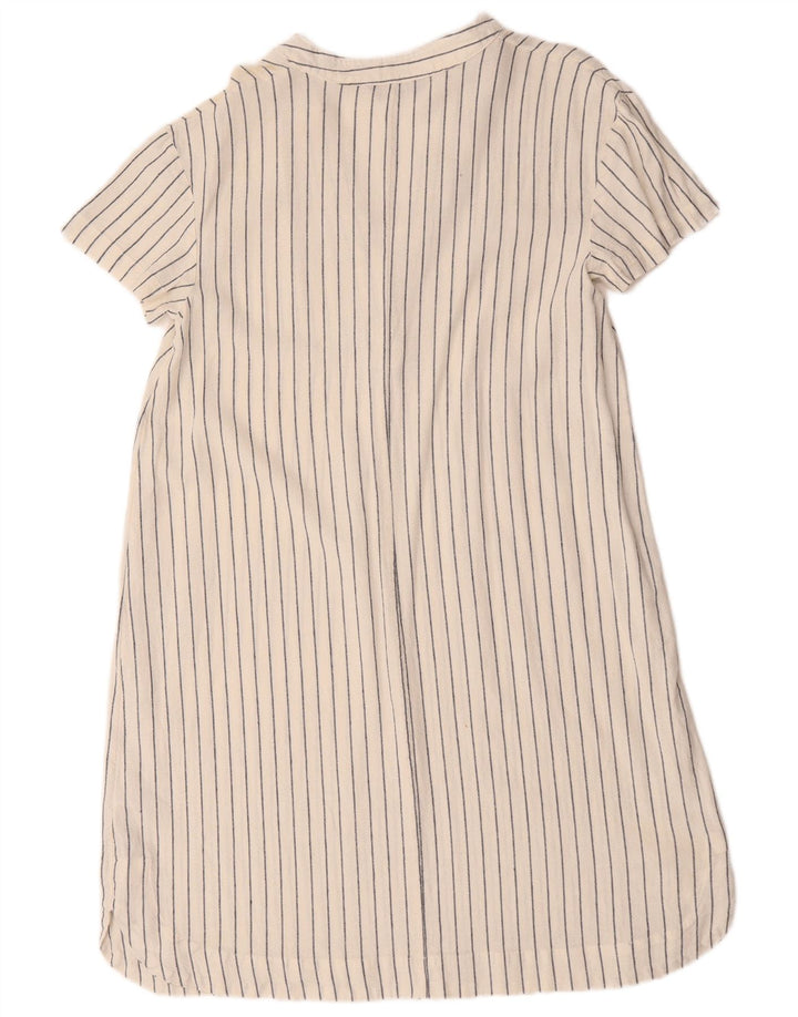Marks & Spencer Γυναικείο Oversized Shift φόρεμα UK 10 Small White ριγέ