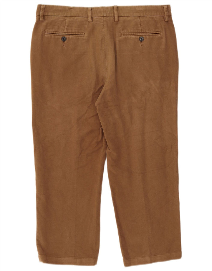 Marks & Spencer Ανδρικό κανονικό παντελόνι Capri W36 L23 Μπεζ βαμβακερό