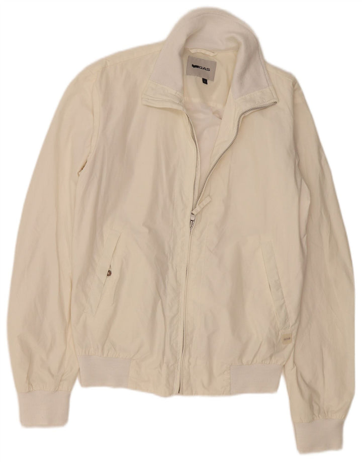 Ανδρικό μπουφάν GAS Bomber UK 36 Small Off White