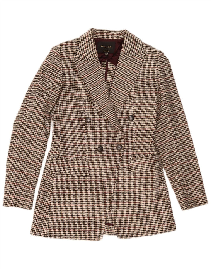 Massimo Dutti Γυναικείο σακάκι με διπλό στήθος EU 34 2XS Μπεζ