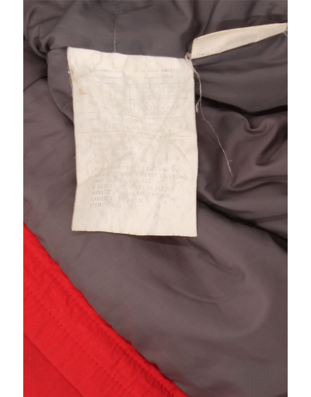 Eddie Bauer Ανδρικό μπουφάν με επένδυση UK 42 XL κόκκινο βαμβακερό