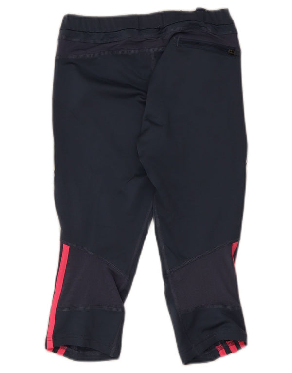 Adidas Γυναικείο κολάν Capri UK 12 Medium Navy Blue Polyester