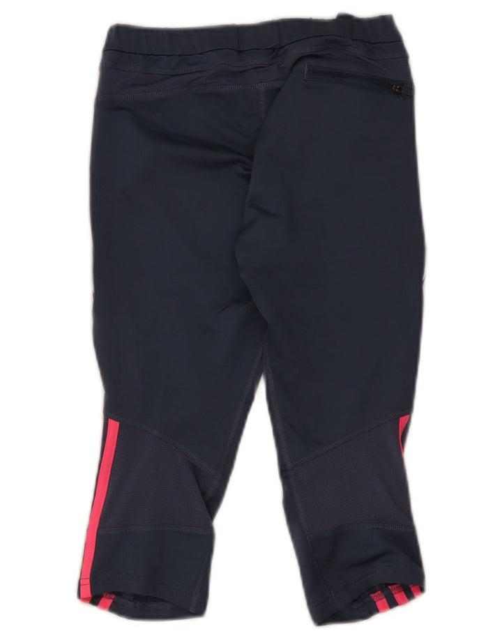 Adidas Γυναικείο κολάν Capri UK 12 Medium Navy Blue Polyester