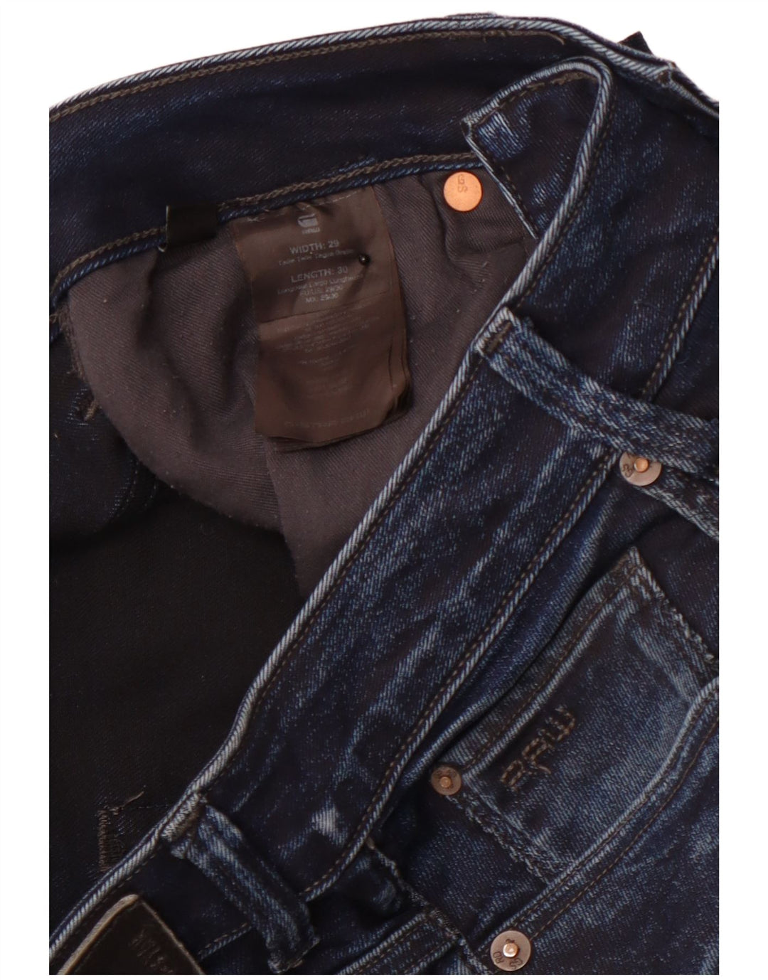 G-STAR Γυναικείο 3301 Slim Jeans W29 L30 Navy Blue Cotton