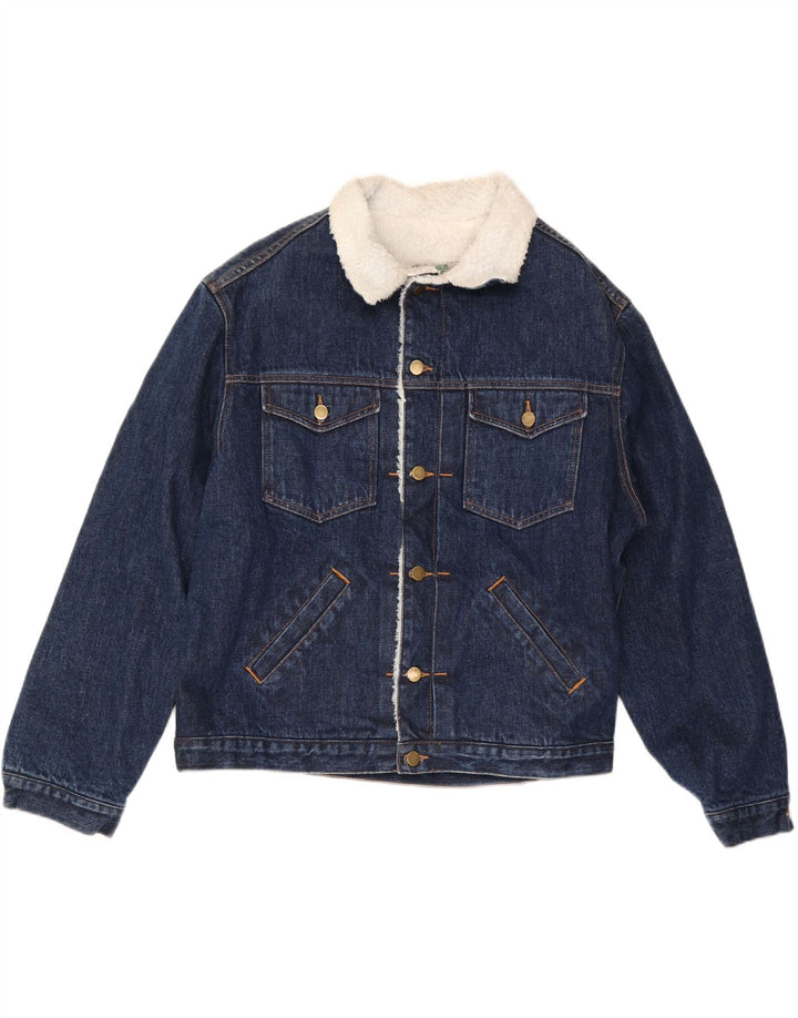 GREEN FOX Ανδρικό Sherpa Τζιν Μπουφάν UK 38 Medium Blue