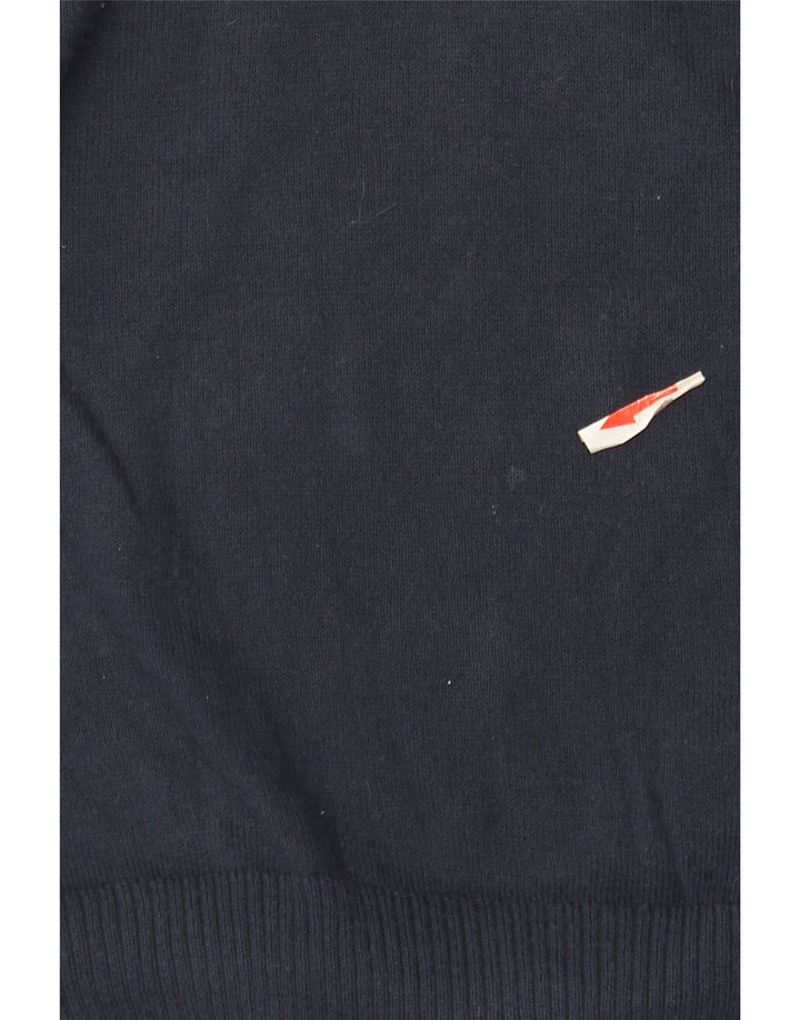 Ανδρικό πουλόβερ Penguin V-Neck Jumper Μεγάλο Navy Blue βαμβακερό