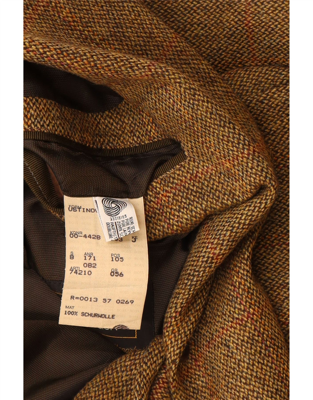 HUGO BOSS Ανδρικό σακάκι μπλέιζερ με 2 κουμπιά EU 56 3XL καφέ καινούργιο μαλλί