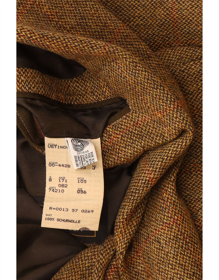 HUGO BOSS Ανδρικό σακάκι μπλέιζερ με 2 κουμπιά EU 56 3XL καφέ καινούργιο μαλλί