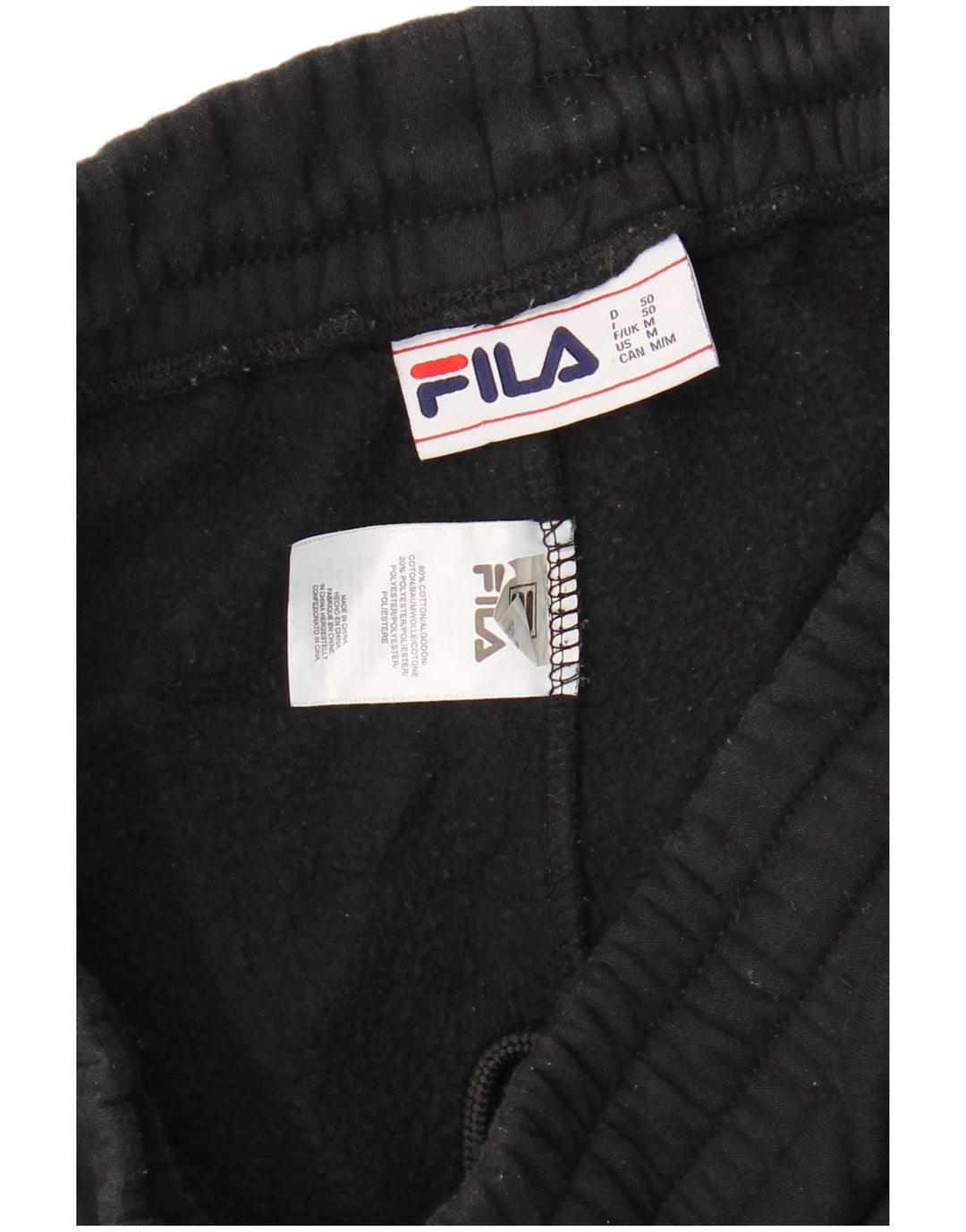 Ανδρική φόρμα FILA Graphic Παντελόνι Joggers Μεσαίο Μαύρο Βαμβακερό
