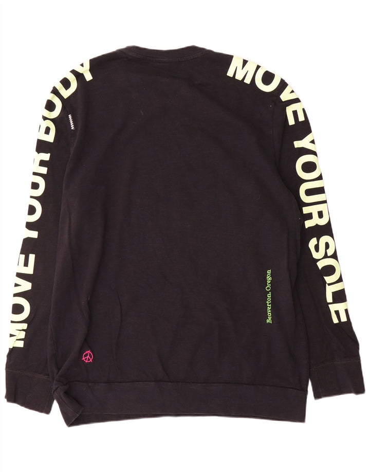 Ανδρικό φούτερ Nike Graphic Regular Fit Jumper μεγάλο μαύρο βαμβακερό