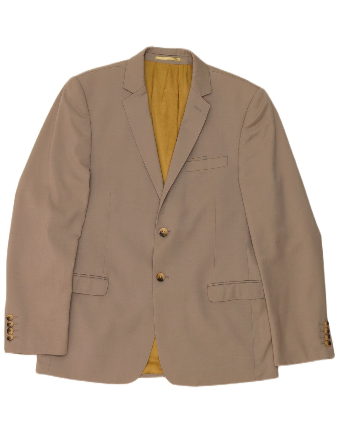 DKNY Mens 2 Button Blazer Jacket UK 40 Large Grey Wool