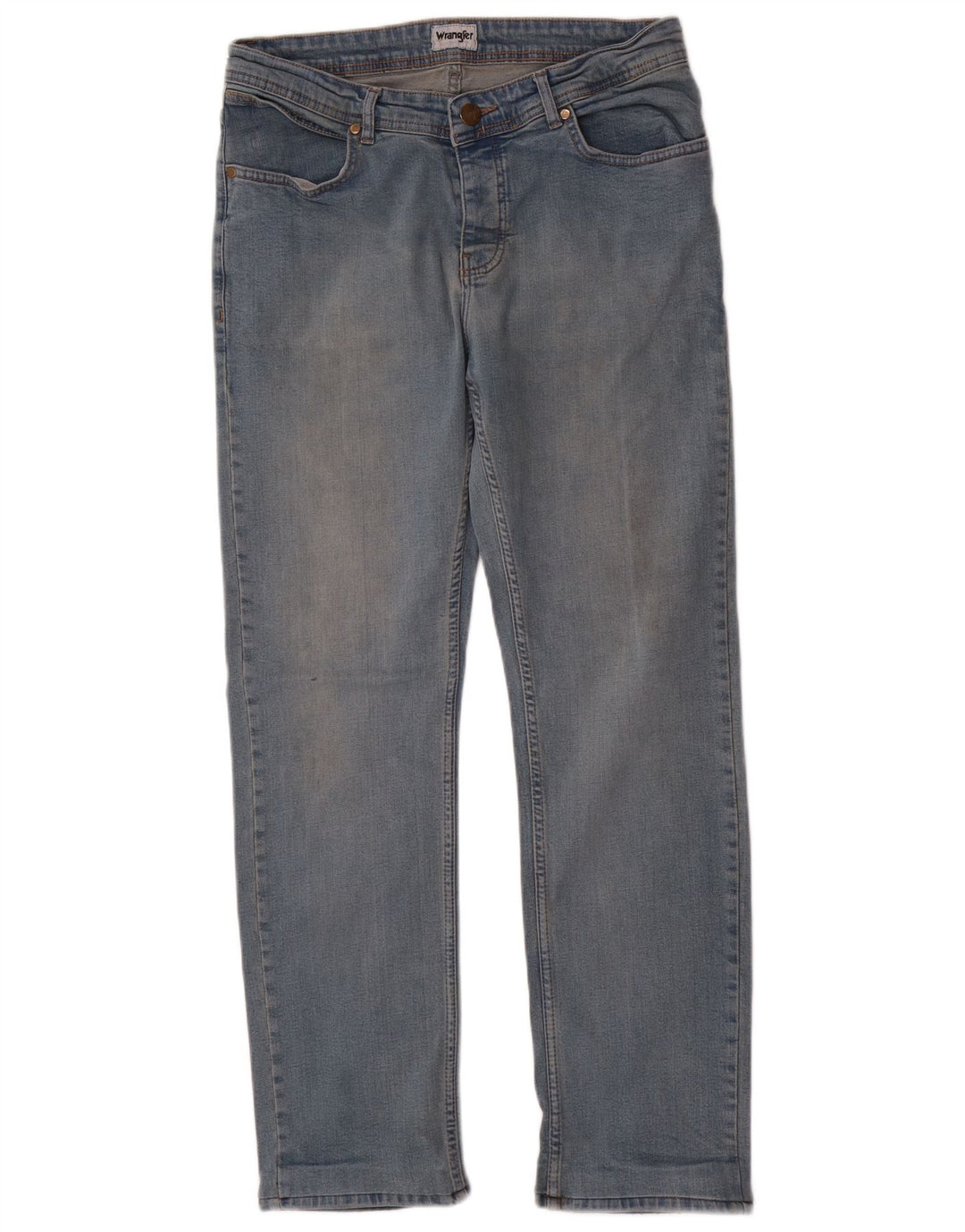 Ανδρικό τζιν Wrangler ίσιο W34 L31 Μπλε βαμβακερό