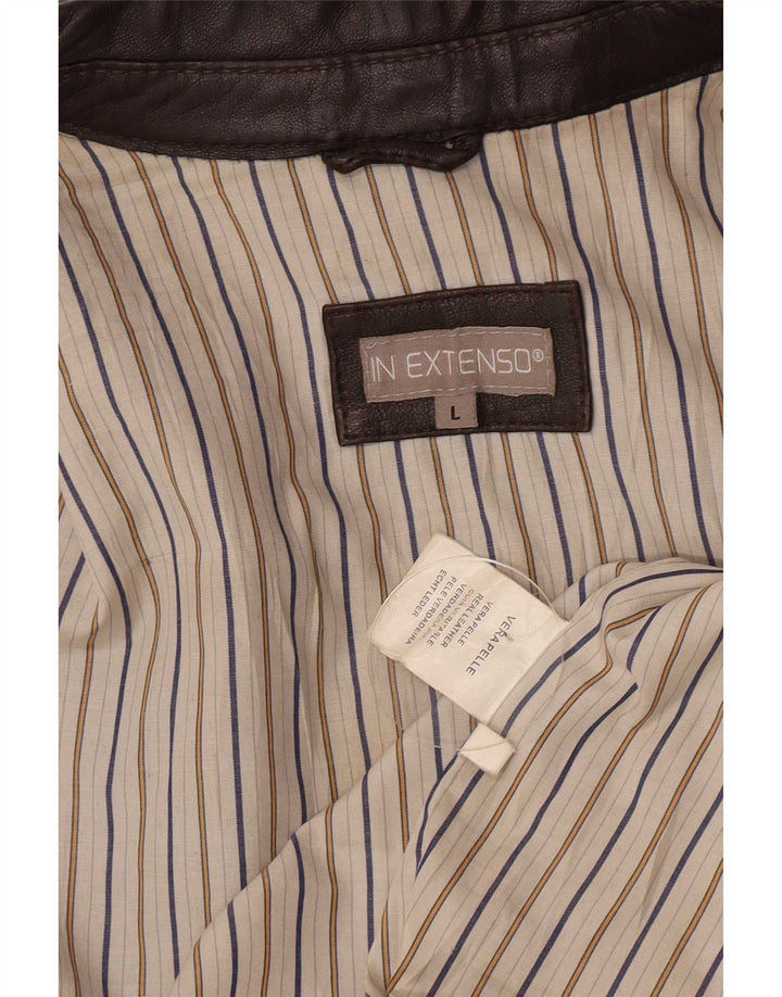 Σε Extenso Ανδρικό Δερμάτινο Μπουφάν UK 40 Large Brown