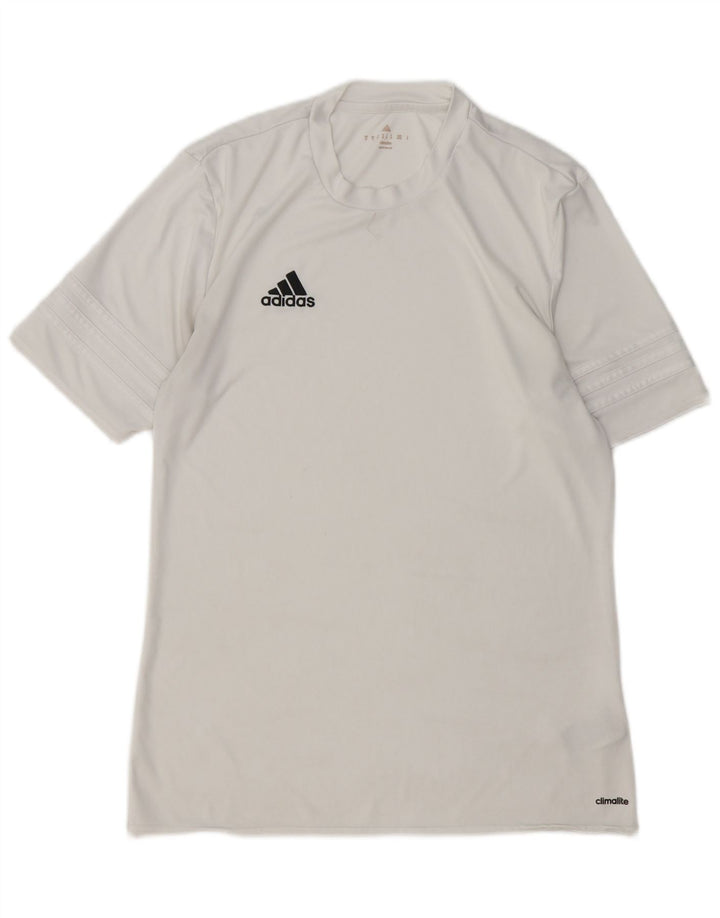 Ανδρικό T-Shirt Climalite ADIDAS Top Medium White Polyester