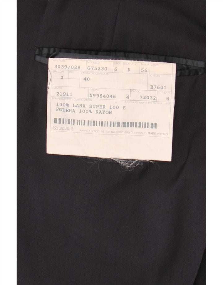 Burberry Ανδρικό σακάκι σακάκι 3 κουμπιών IT 56 XL Navy Blue Wool
