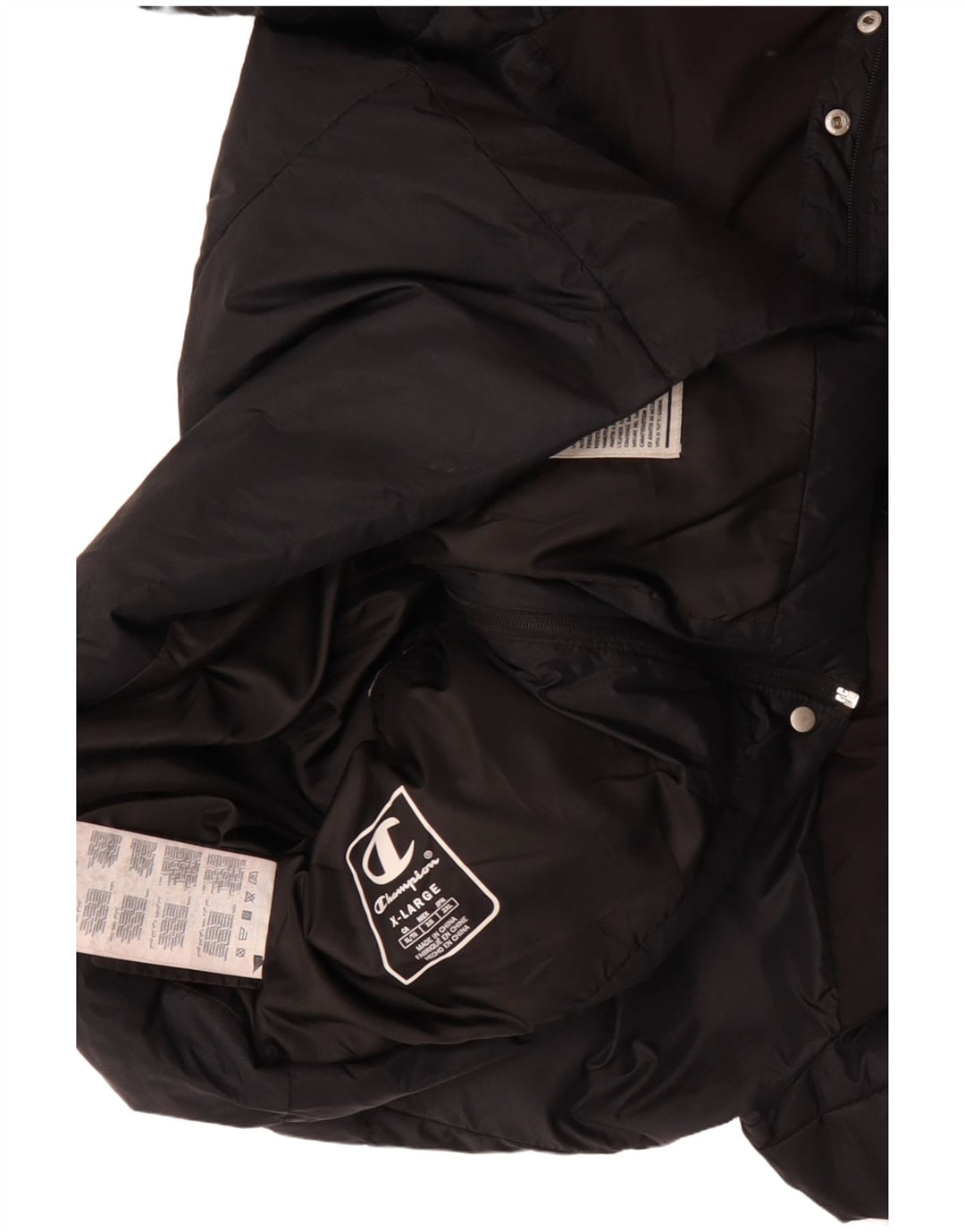 CHAMPION Γυναικείο μπουφάν με επένδυση UK 18 XL μαύρο χρώμα