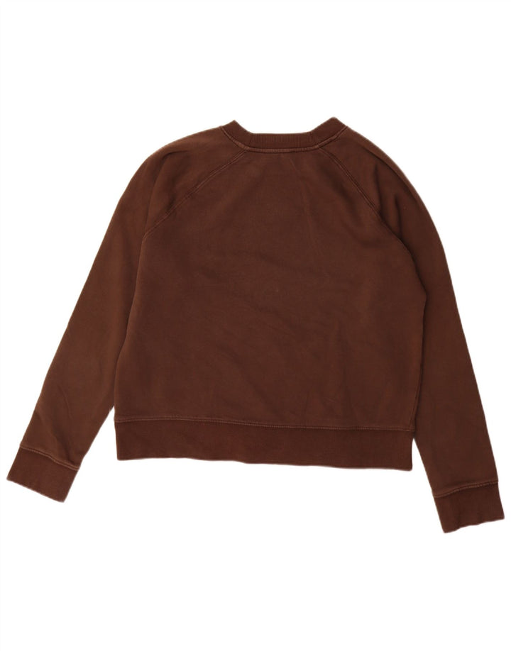 Zara Γυναικεία Φούτερ Jumper UK 14 Βαμβακερό μεσαίο καφέ
