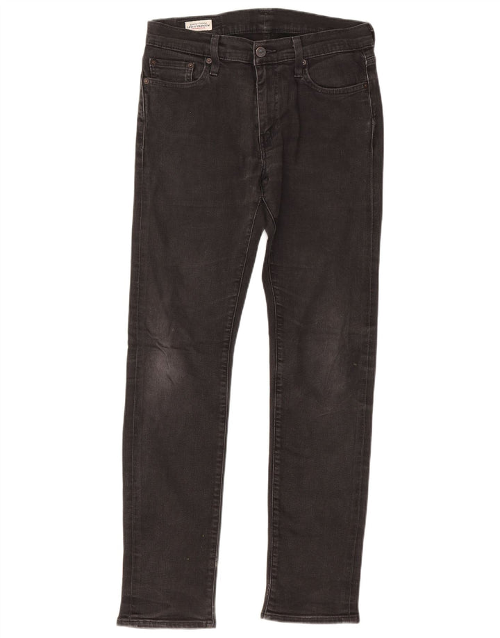 LEVI'S Womens 511 Slim Jeans  W30 L32 Black Cotton