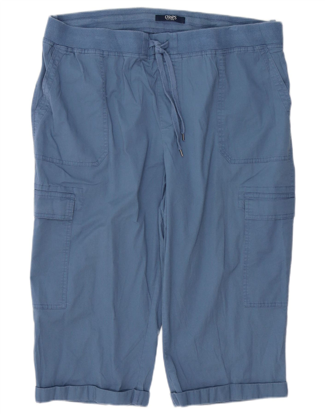 CHAPS Γυναικείο Παντελόνι Cargo Capri 2XL W42 L19 Μπλε Βαμβακερό