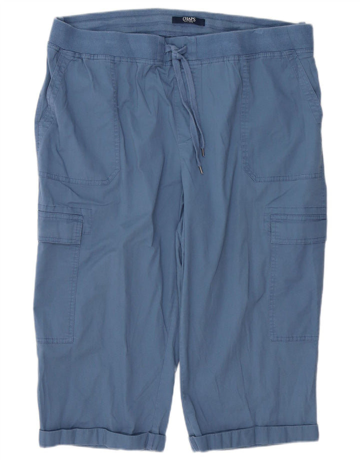 CHAPS Γυναικείο Παντελόνι Cargo Capri 2XL W42 L19 Μπλε Βαμβακερό