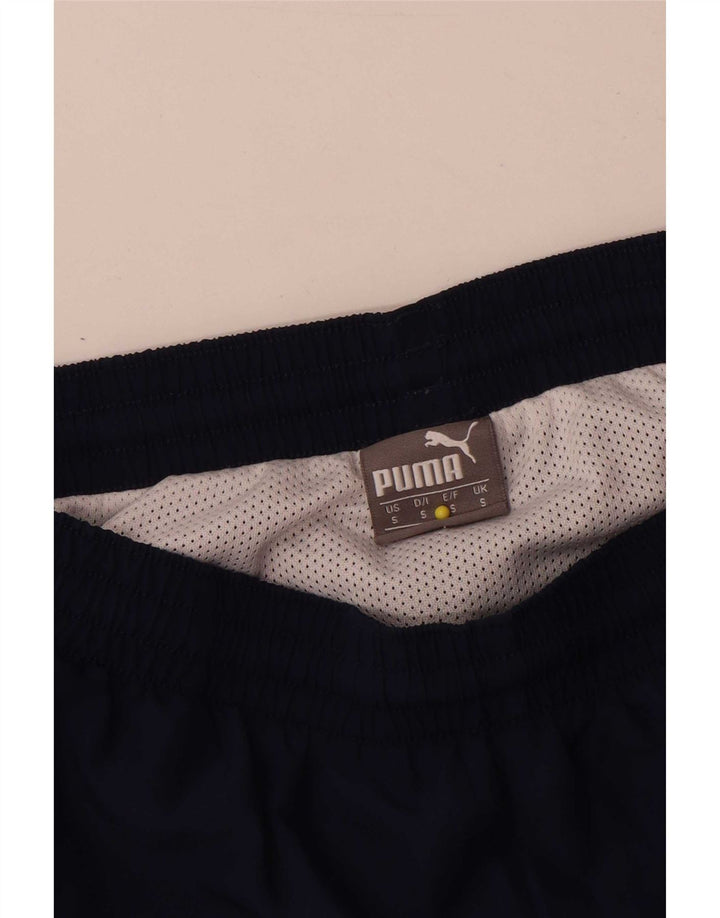 Puma Mens Italia Graphic Sport Short Small Navy Blue Polyester