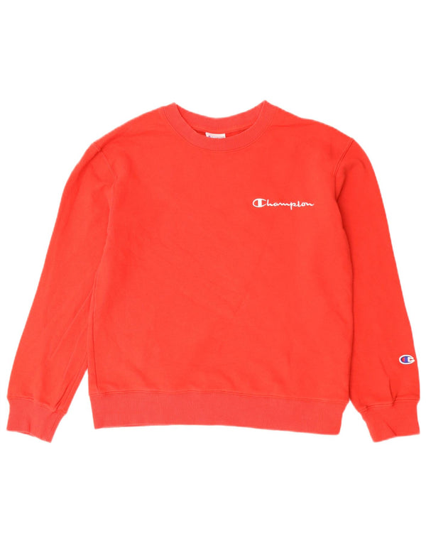 Champion Γυναικεία Φούτερ Jumper UK 10 Small Red Cotton