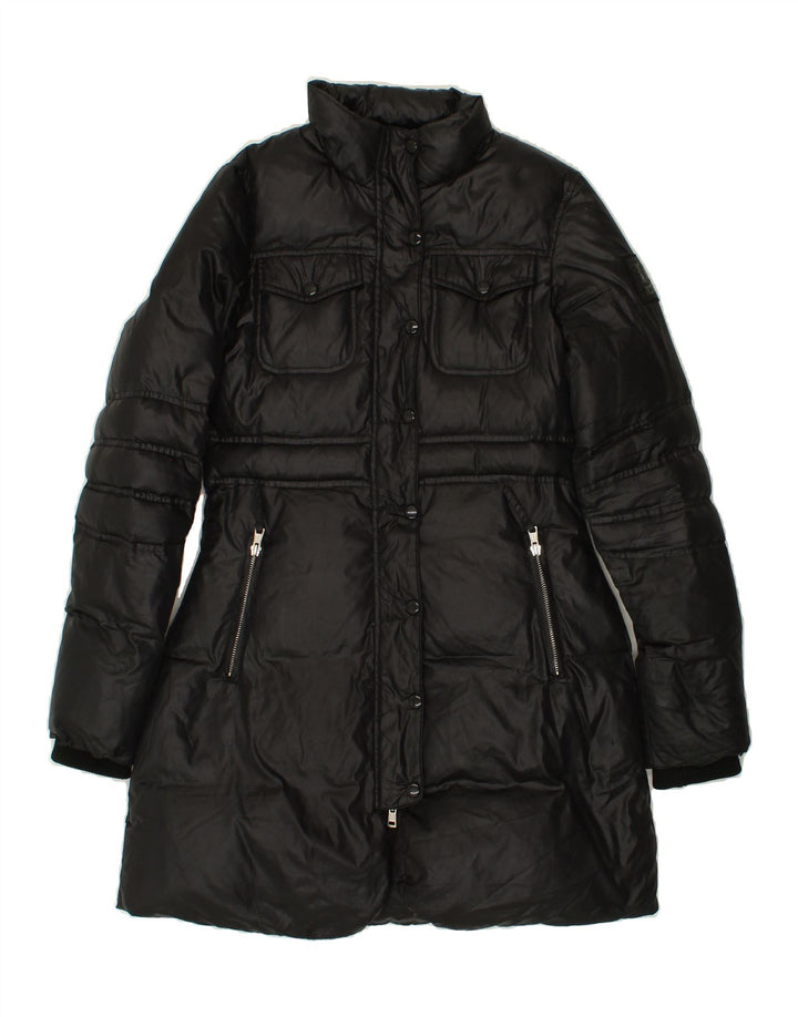 ICEBERG Womens Padded Coat IT 42 Medium Black Polyester Vintage Iceberg and Second-Hand Iceberg from Messina Hembry 